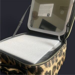 Amazon Leopard‎ Print Cosmetic Bag with Mirror